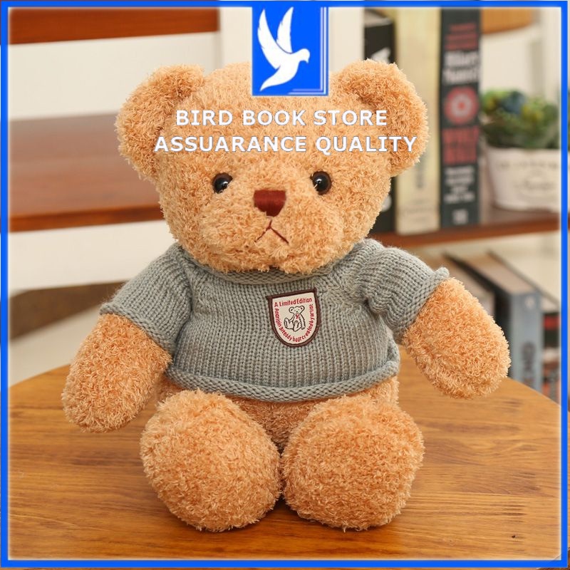 Gấu bông to Teddy khổng lồ ôm ngủ cao cấp Nhiều Size - Gối ôm hình thú Teddy Bear lông xù mini Bao Xinh Bird book