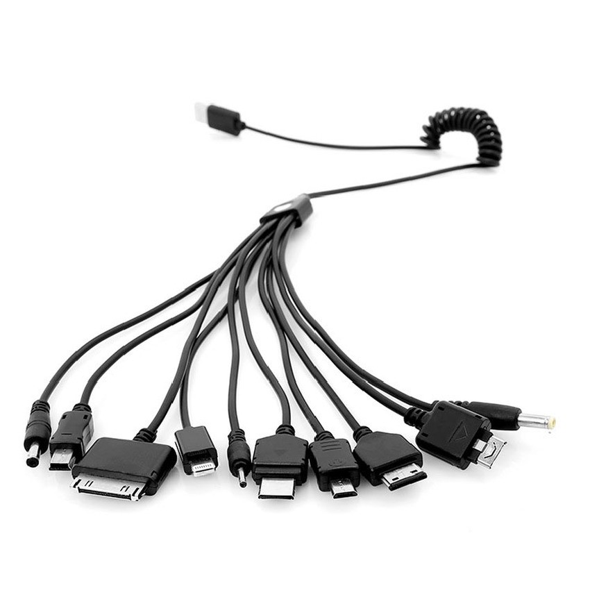 Cáp sạc đa kết nối 10 đầu tiện dụng