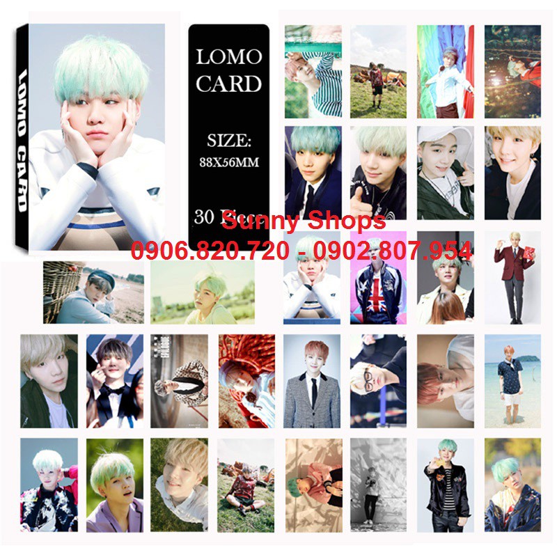 Lomo card hình Suga BTS