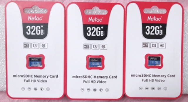 Thẻ nhớ SD micro NETAC 32GB, Hàng totem bảo hành dài hạn. | BigBuy360 - bigbuy360.vn