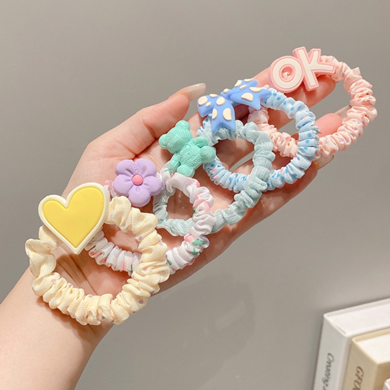 Băng Đô Cao Su Co Giãn Hình Bông Hoa Nhiều Màu Sắc Dễ Thương Thời Trang 2022