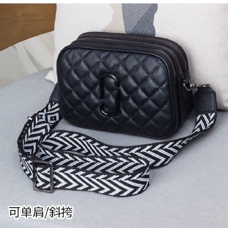 Túi Đeo Chéo Một Lớp Bằng Da Mềm Thêu Họa Tiết Hình Thoi Ba Lớp Phong Cách Mới 2021 Thời Trang Thường Ngày Cho Nữ