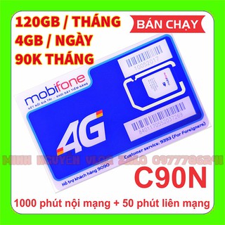 Sim mobiphone 4g tặng 4gb ngày gọi nội mạng miễn phí tháng đầu nạp tiền tự động gia hạn gói 90k tháng