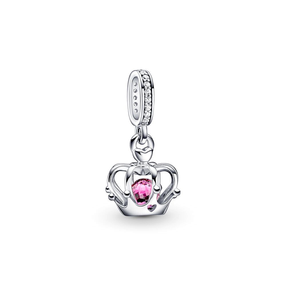 PANDORA Charms Vòng Tay Mạ Bạc 925 Hình Vương Miện