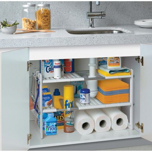 KỆ ĐỂ ĐỒ GẦM BẾP 2 TẦNG