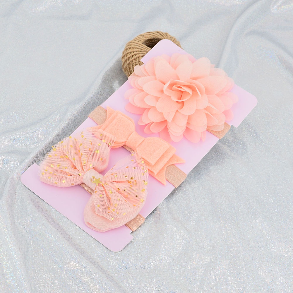 Set 3 Băng Đô Nơ Xinh Xắn Dành Cho Bé Gái