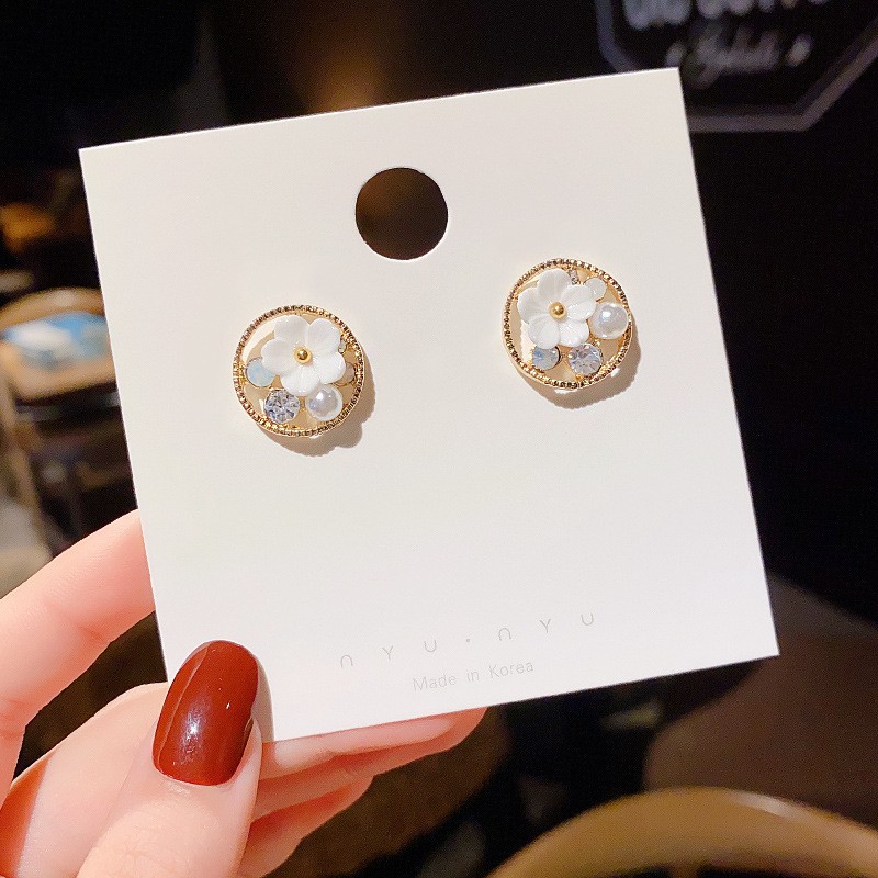 Bông tai nữ bạc 925 phong cách Hàn Quốc Hanjue Jewelry  💕FREESHIP 50k💕 - dear.ladies