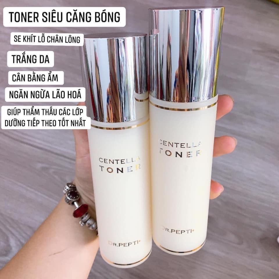 Nước Hoa hồng căng bóng da Dr.Pepti Centella Toner 180ml toner pepti Dr.Pepti