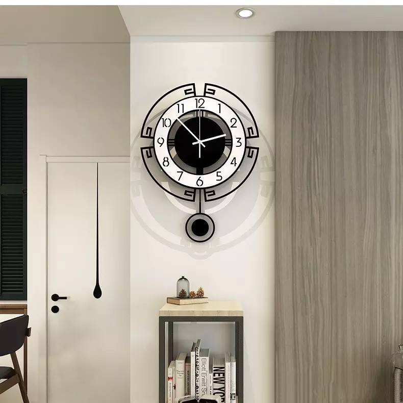 Đồng hồ treo tường quả lắc🕘🕘🕘 - phong cách cổ điển CL019 - Kích thước: 40x54, 35x47 cm🍀