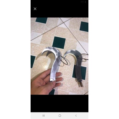 Sào rút inox treo móc chim cảnh 2m5-7m tặng kèm móc + Tùy chọn liềm cắt