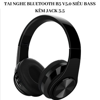 Tai nghe bluetooth chụp tai b3 v5.0 kèm jack 3.5 siêu bass dj