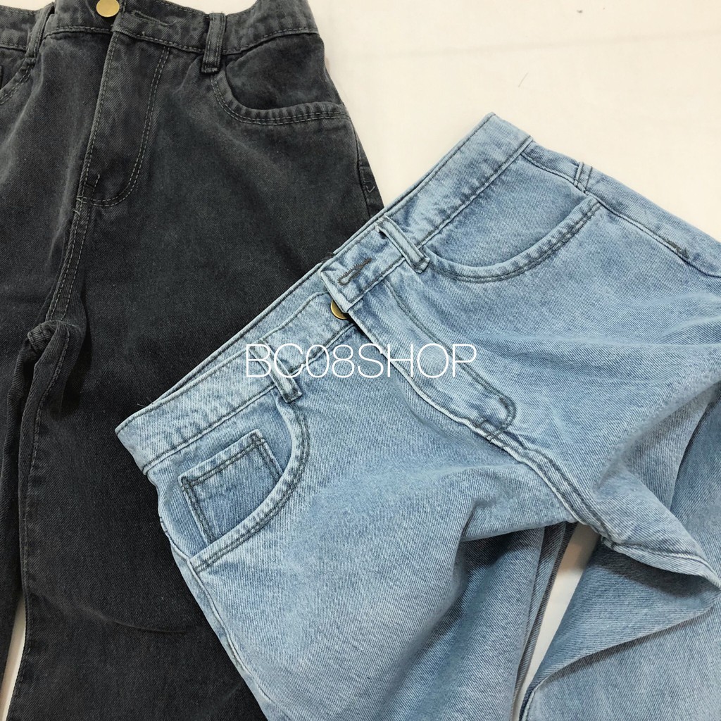 Quần Jean Nữ Ống Suông Rộng Lưng Cao, Quần Jean Bò dáng suông BC124 | BigBuy360 - bigbuy360.vn