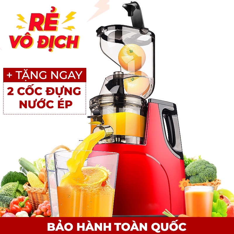 Máy Ép Chậm Nguyên Quả Chính Hãng HX RH-312 Công Suât Lớn 150W Ép Hoa Quả Kiệt Nước Tối Đa