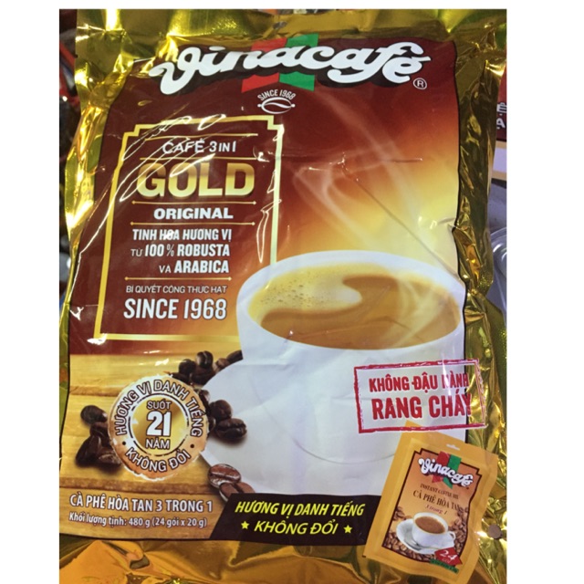 Vinacafe 3in1 bịch (24 gói x20g)