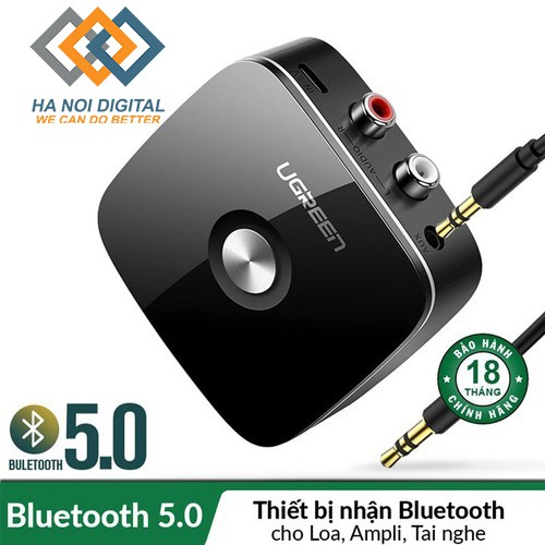 thiết bị nhận bluetooth audio receiver cho amply loa 5.0 UGREEN 40759 - Thiết Bị Nhận Bluetooth Hàng Chính Hãng