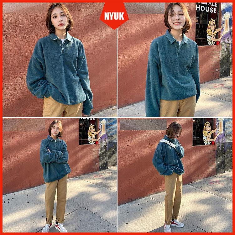 Áo sweater thiết kế form rộng thời trang Hàn Quốc trẻ trung cho nữ | BigBuy360 - bigbuy360.vn