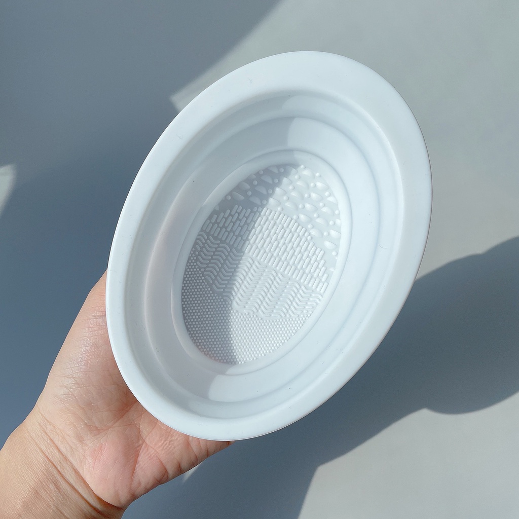 Dụng Cụ Vệ Sinh Cọ Trang Điểm Bằng Silicone Thiết Kế Tiện Lợi Dễ Dùng