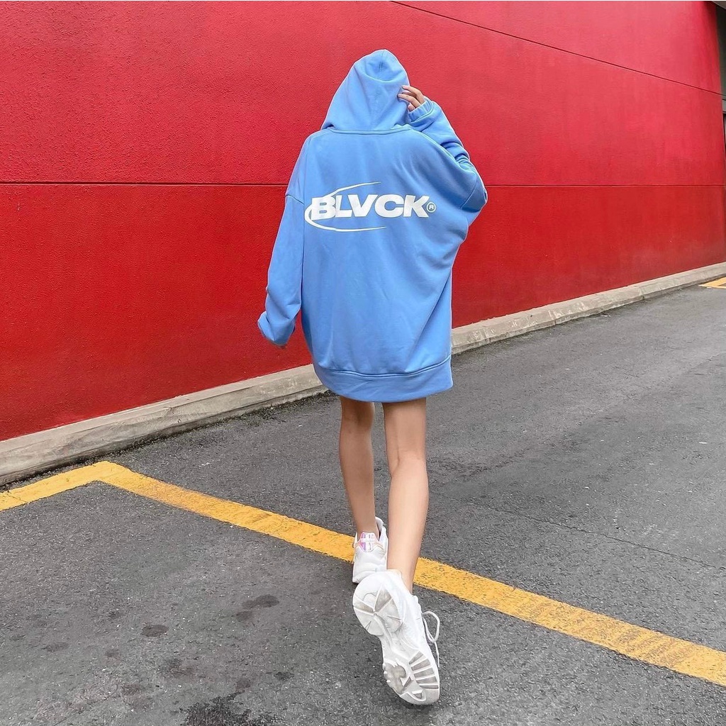 Áo khoác hoodie Zip - Skyblue