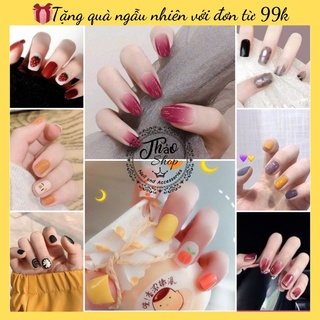 Bộ 24 móng tay giả dễ gắn các mẫu mới nhất tặng kèm keo và dũa