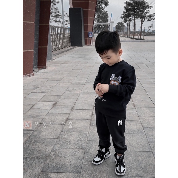 Áo nỉ MLB Lifework chó đeo kính siêu cute