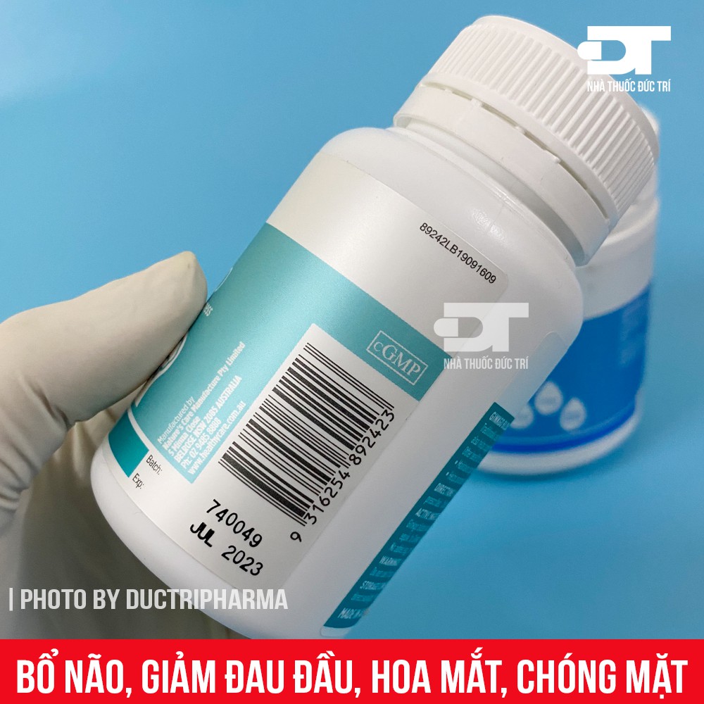 Bổ não [Úc] Healthy Care Ginkgo Biloba 2000mg - 100 viên - [ Quầy Thuốc Bảo Lâm ] -[Chính Hãng]