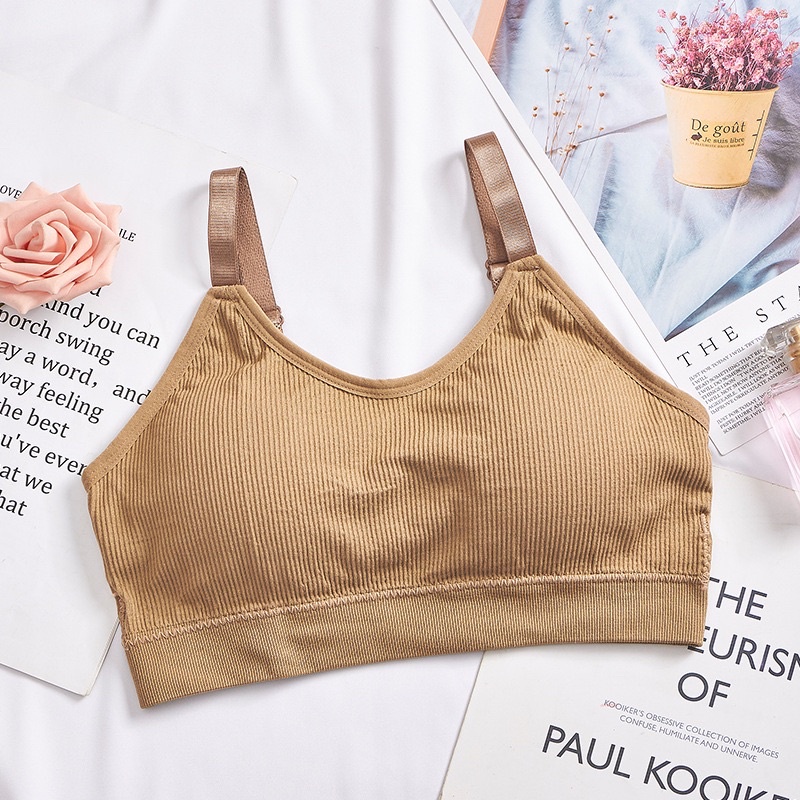 Áo Bralette thể thao. Áo bra trơn phong cách thể thao năng động