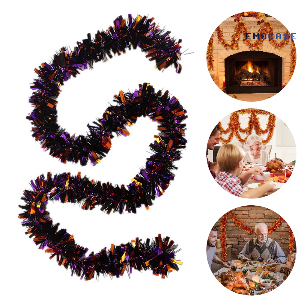 Vòng Hoa Bằng Thiếc PVC Lấp Lánh Thân Thiện Với Môi Trường Trang Trí Tiệc