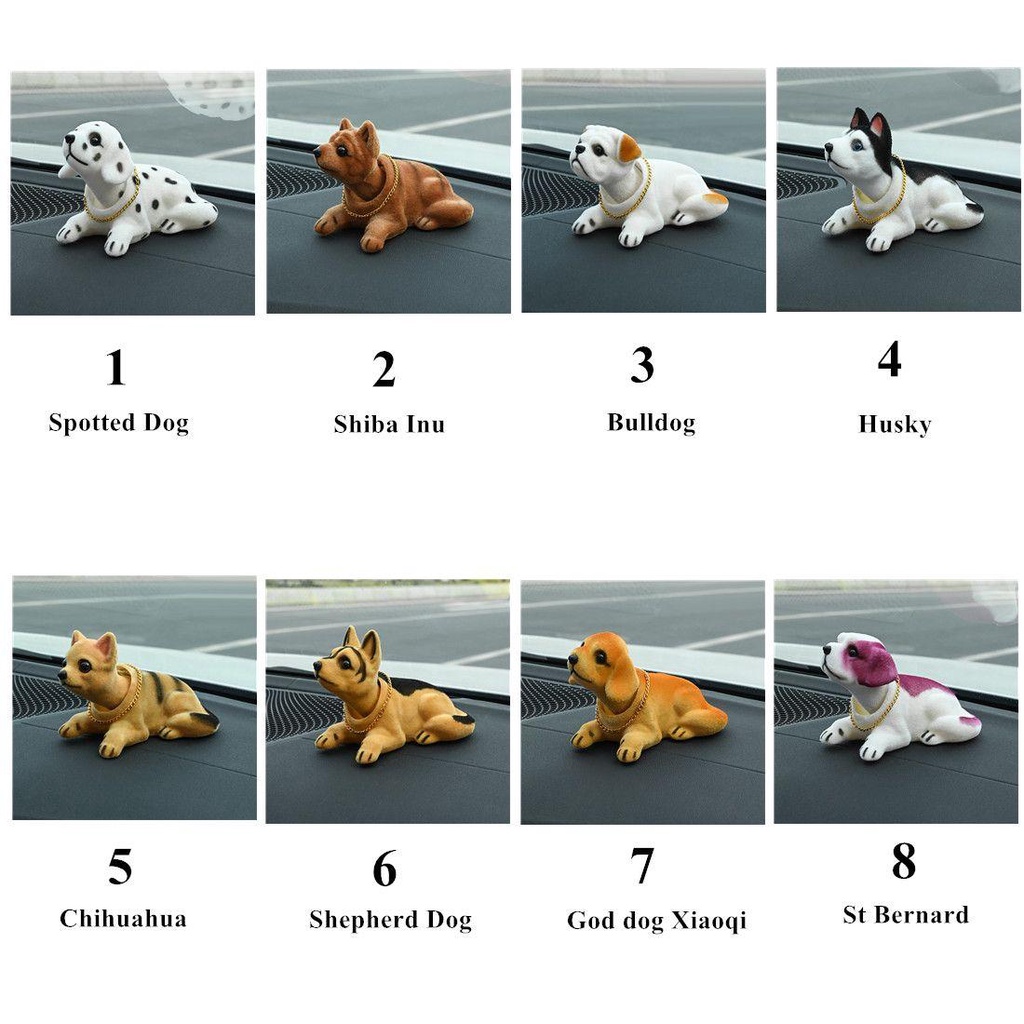 Búp Bê Hình Chú Chó Để Bàn Trang Trí Nội Thất Xe Hơi
