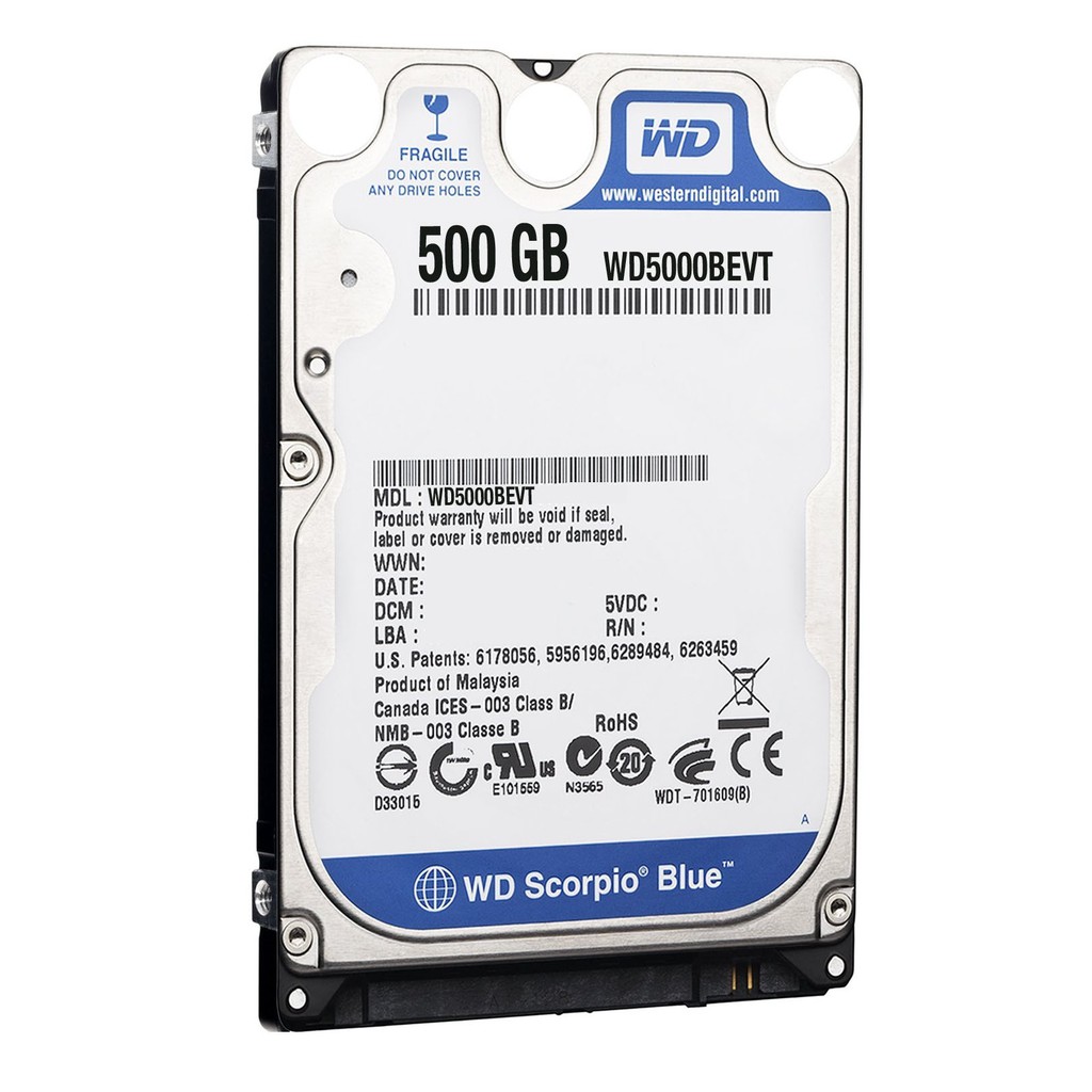 Ổ Cứng laptop HDD 1TB, 500GB, 320GB, 250GB