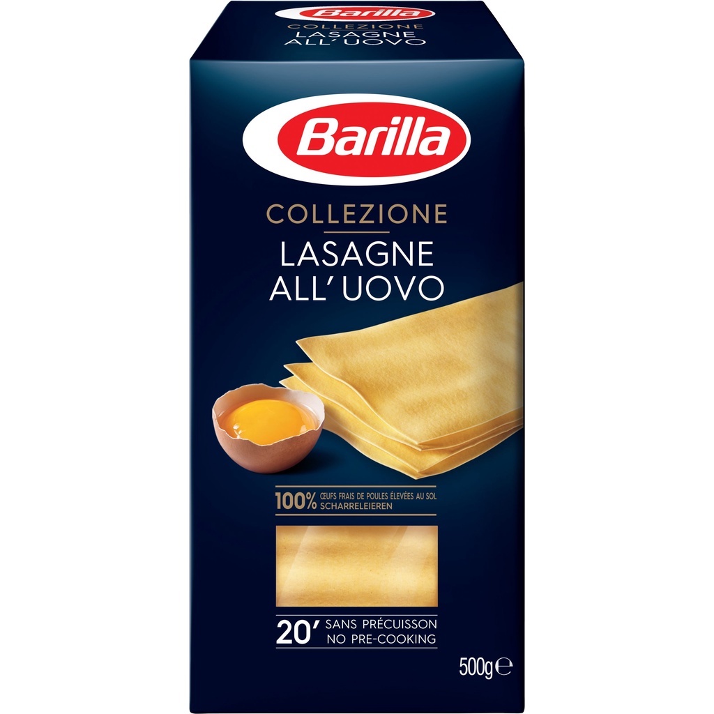 MÌ LÁ LASAGNE Ý EGG PASTA LASAGNE ALL'UOVO N.199 BARILLA 500G