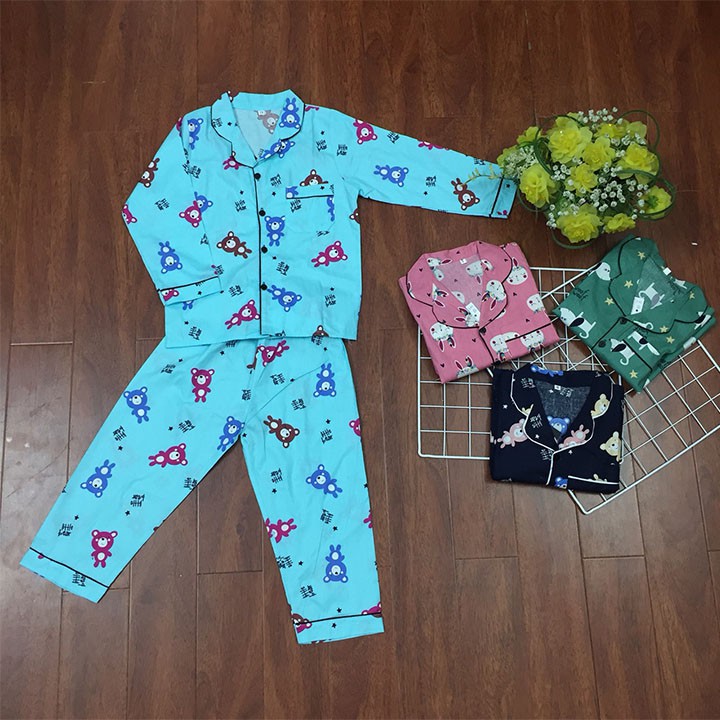 Bộ Pijama dài tay cho bé trai và bé gái xinh xắn đáng yêu, Bộ pijama dài tay trẻ em cực đẹp [CÓ ẢNH THẬT VÀ VIDEO]