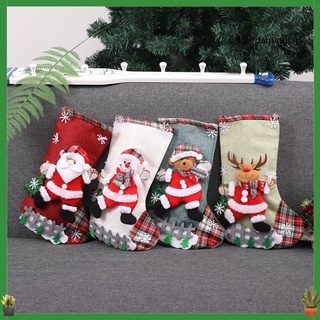 (daminglack) Túi vớ treo trang trí cây thông Giáng sinh