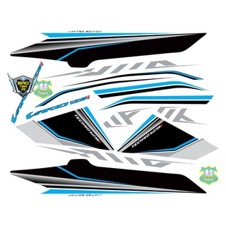 Tem rời dán xe vario 125 trắng xanh - Bi Decal