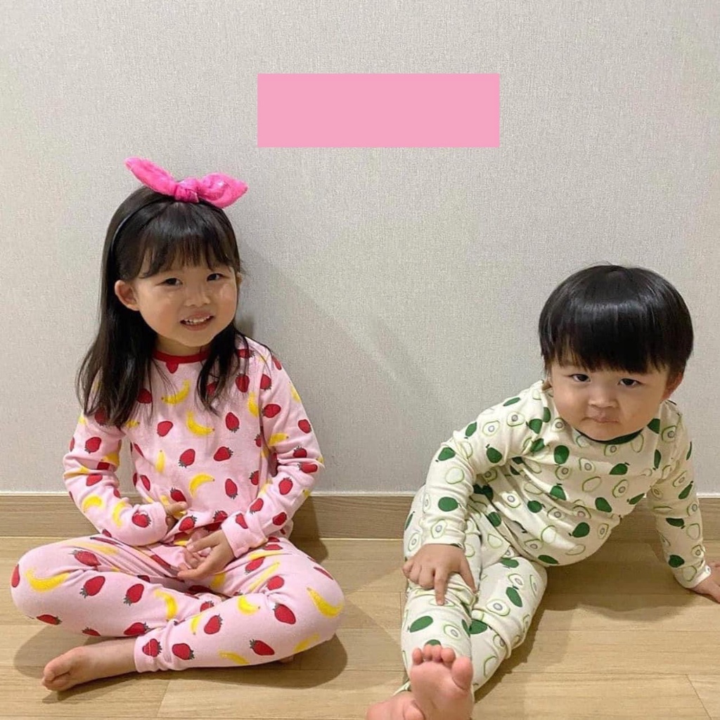 Lyvyshop - (Lô mới) Bộ dài tay cotton cho bé trai, bé gái từ 09-28kg