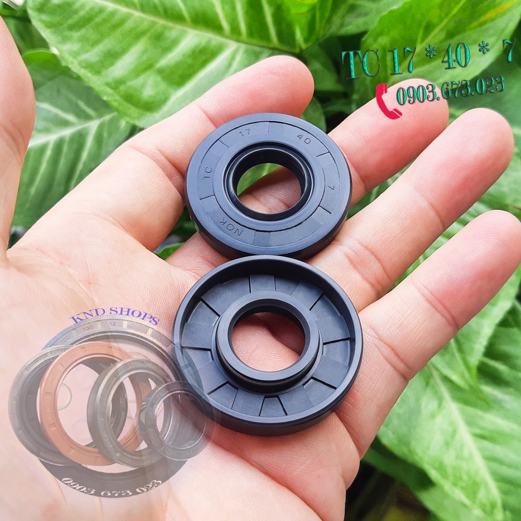 Phớt chặn dầu TC 17*40*7, Phốt chắn nhớt chuyên cho máy cắt cỏ và máy cưa động cơ xăng | KND Shops