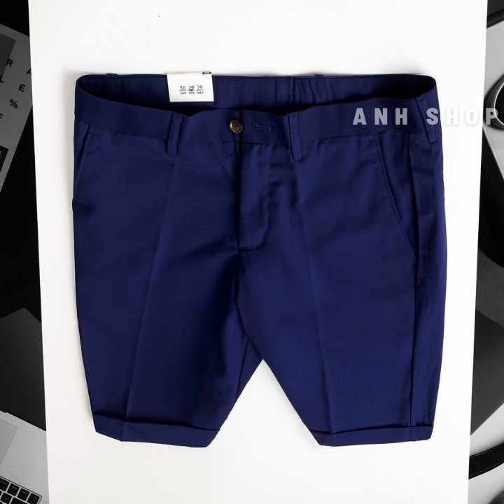 Quần vải nam cao cấp kiểu quần short ngắn, ống bó vừa (7 màu) chất vải co giãn 4 chiều thoải mái | BigBuy360 - bigbuy360.vn