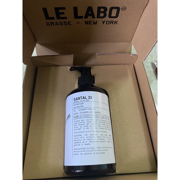 SỮA TẮM LELABO SANTAL 550ML GIÚP MỀM MẠI, HƯƠNG NƯỚC HOA LƯU MÙI LÂU, GIÚP DA TRẮNG SÁNG ( le labo)