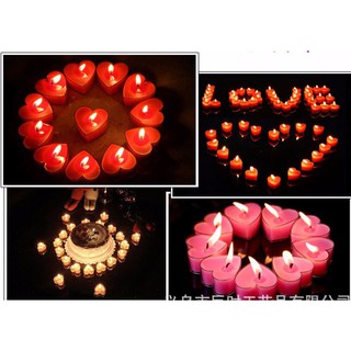 Nến Tealight Trái Tim vỉ 6 viên