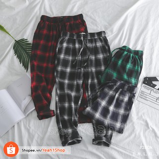 [Yeah1Shop]- Quần dài caro nam nữ (M, L, XL)