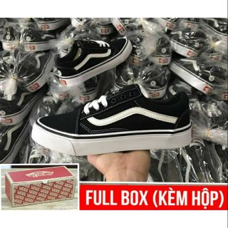 Giày old skool đen trắng
