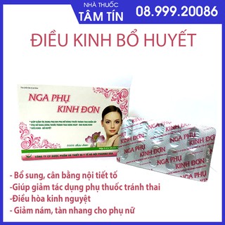 Viên uống phụ khoa điều hòa kinh nguyệt ❤️CHÍNH HÃNG👍 Nga Phụ Kinh Đơn ❤️giúp ổn định nội tiết tố, hỗ trợ đau bụng kinh