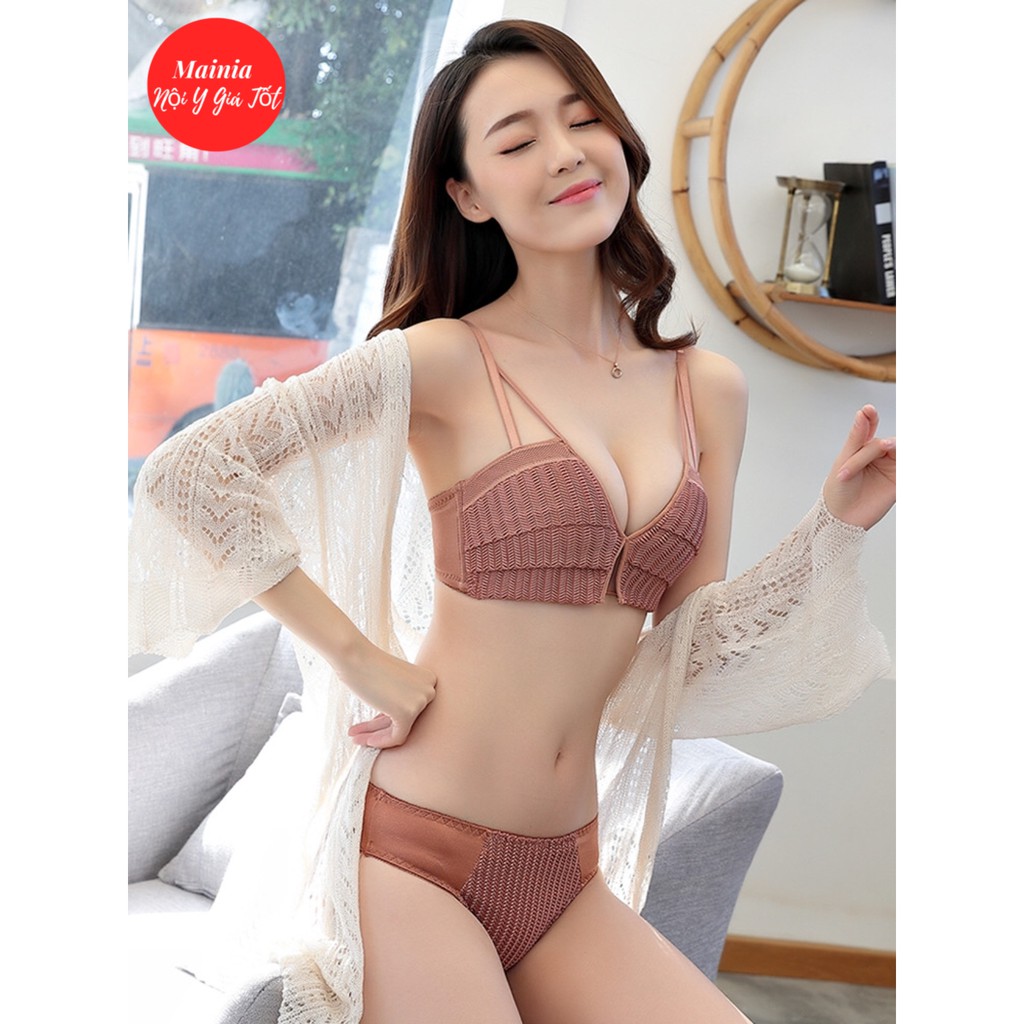 Áo Ngực Su Thông Hơi Phối Ren Đan Không Gọng Nâng Ngực Cực Xịn Xò Mainia Shop