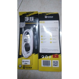 CÁP SẠC MICRO USB TITAN CA08