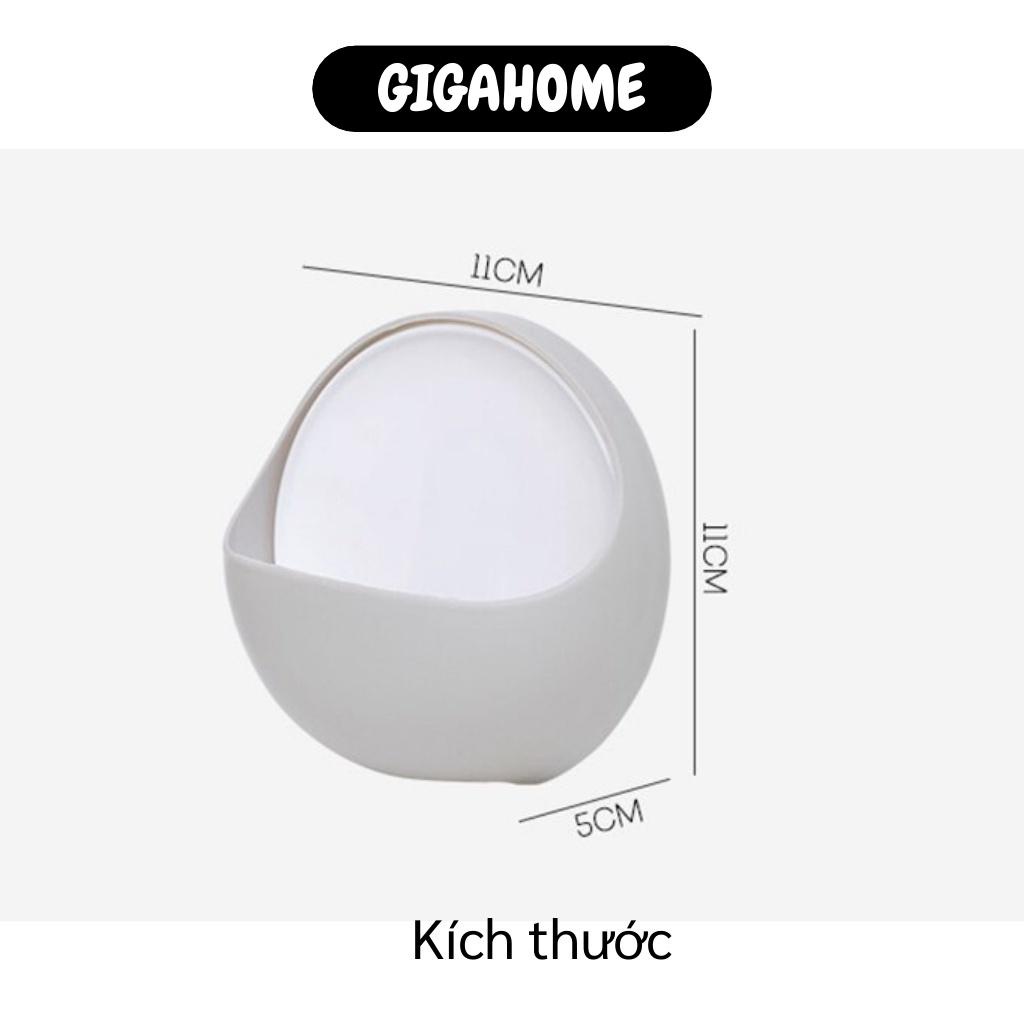 Kệ Đựng Xà Phòng GIGAHOME Giá Đỡ Xà Phòng, Bông Tắm Hình Tròn Dán Tường Có Lỗ Thoát Nước 7752