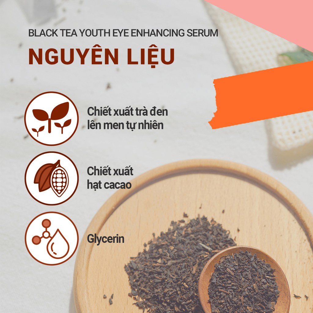 Bộ sản phẩm phục hồi da và chống lão hóa trà đen Innisfree Black Tea Youth Enhancing Set 4