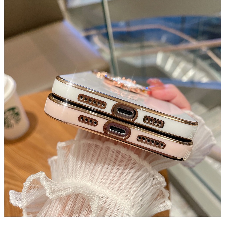 Disney Ốp Điện Thoại Hình Mickey Minnie 3D Cho iPhone 6 + 6s + 7 + 8 + xs max xr 11 pro max 12 pro max 13 pro max 14 + 14 pro max