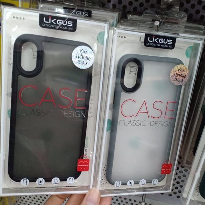 Ốp lưng likgus nhám chống Vân tay iPhone X,XS max Chính hãng, chống sốc bảo vệ máy