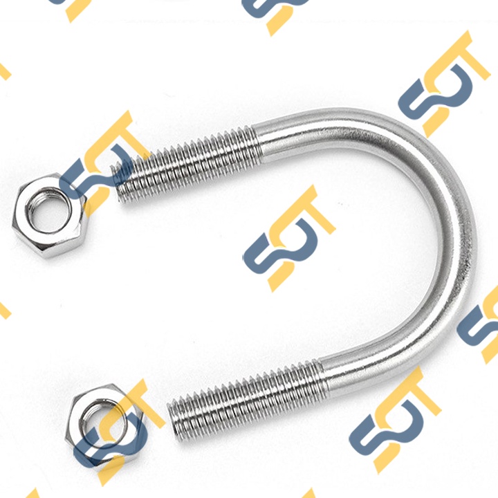 Cùm Ulbolt, Cùm U sắt mạ niken, đai xiết định vị giữ ống PVC chữ U cố định hệ thống ống dân dụng &amp; công nghiệp
