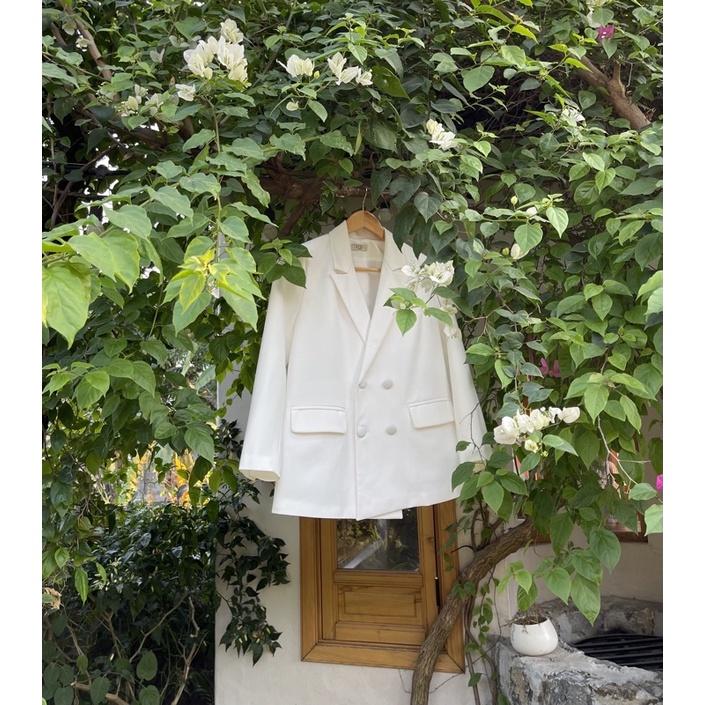 ZIEL Áo blazer nút vải may 2 lớp