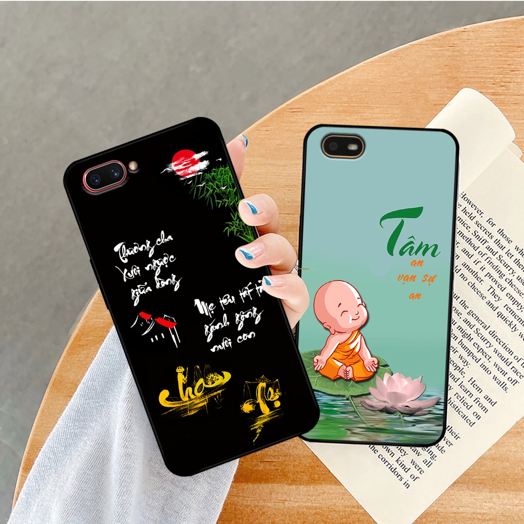 Ốp lưng Realme C1 - Realme C2 in hình phong cách chữ thư pháp cha mẹ, tài lộc
